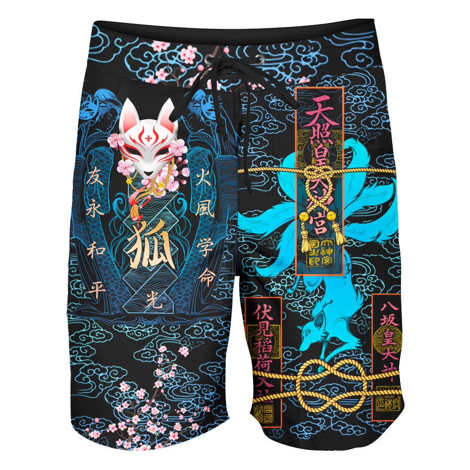 Kitsune Boardshorts - Blue Edition