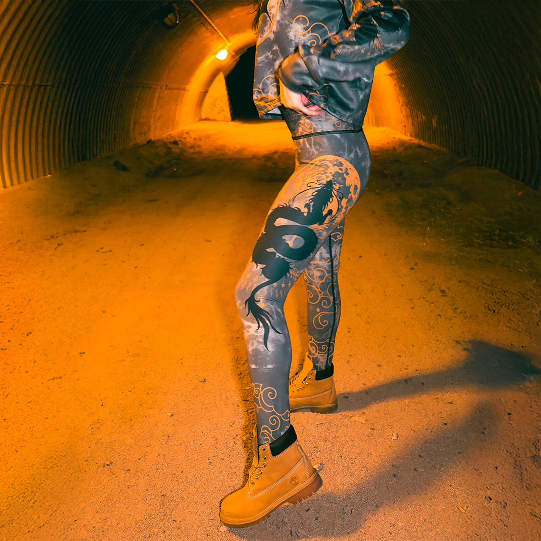 Dragon Rider High Waisted Leggings