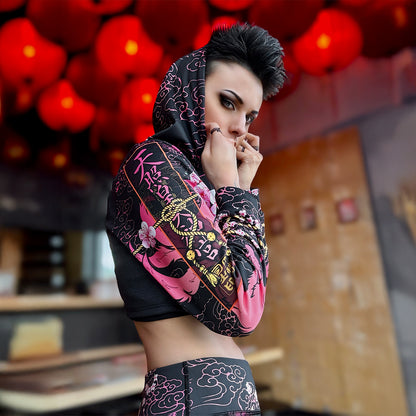 Kitsune Crop Hoodie