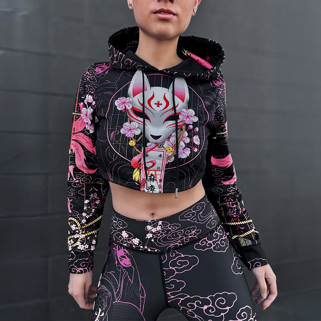 Kitsune Crop Hoodie