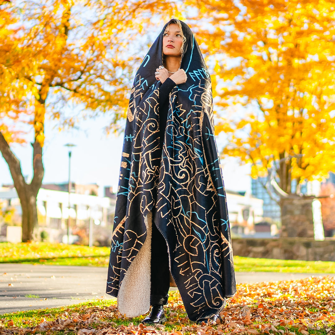 Vegvisir Hooded Blanket - Limited - Ready To Ship