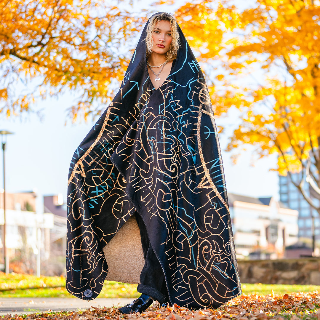 Vegvisir Hooded Blanket - Limited - Ready To Ship