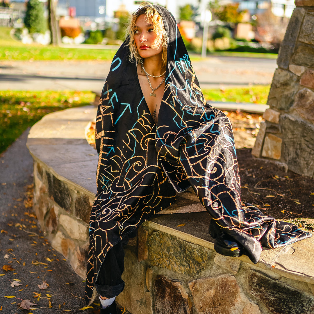 Vegvisir Hooded Blanket - Limited - Ready To Ship